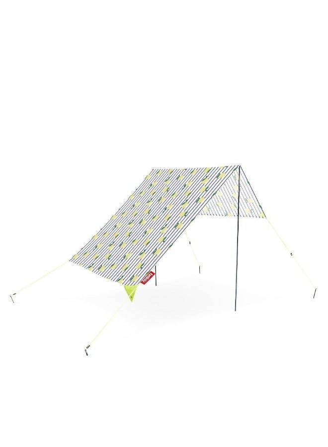 Fatboy Miasun Beach Tent | 3 m² of shade | Fits 2 adults and 2 kids | cotton fabric with aluminum poles and ground pegs | Lightweight and compact | 330x190x140 cm - Sicily - Image 1